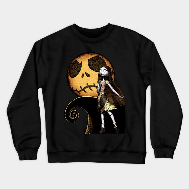 Sally Nightmare Before Christmas Crewneck Sweatshirt by kuygr3d